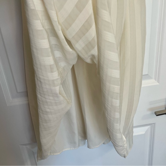 BCBG Generation Cream Halter Pleated Swing Mini Dress with Satin Collar, sz S - Picture 5 of 10